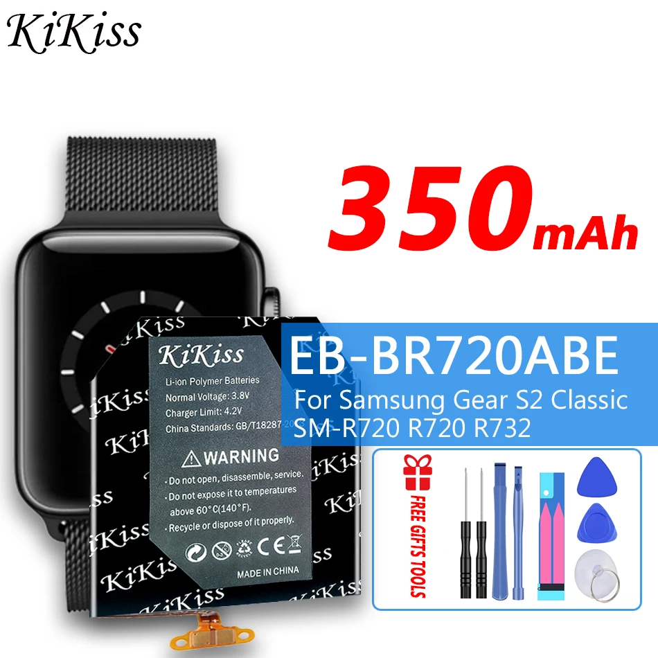 Baterie EB-BR720ABE EB-BR760ABE Pentru Samsung Gear S2 S3 clasic SM-R720 R720 R732 R760 R765 Ceas Inteligent 350mAh