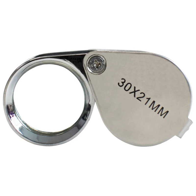 Mini 30 de Ori Portabile Lupă 30X21mm Full Metal Inel Lupa Bijuterii de Identificare