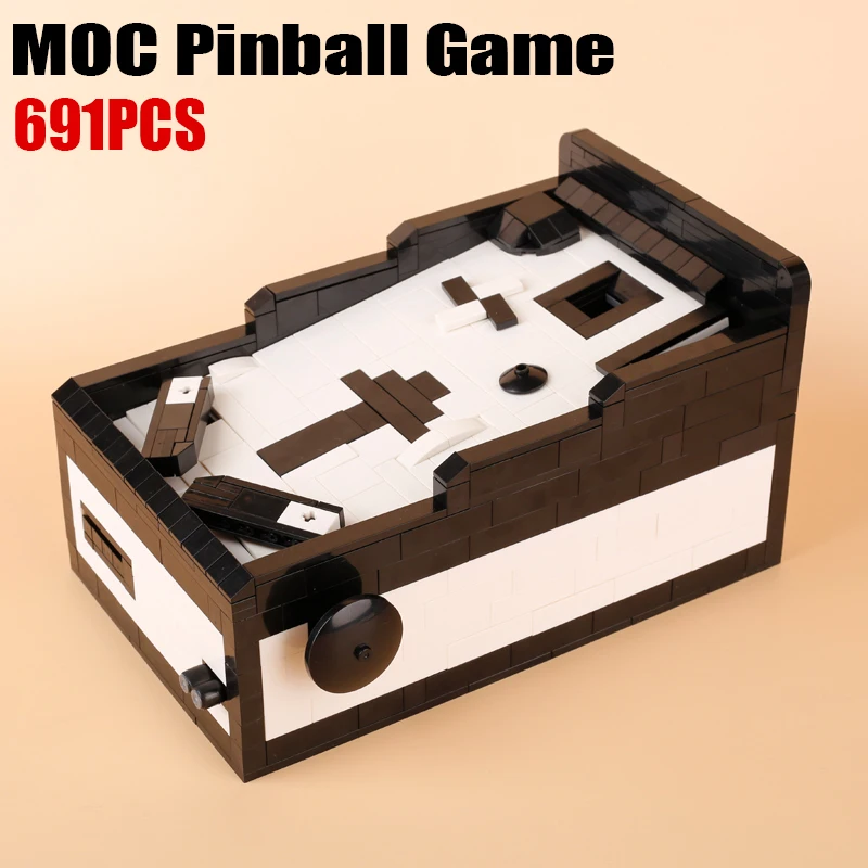 MOC Mașină de Pinball Blocuri Kit Player Marmură, Consolă de Jocuri Cărămizi Puzzle Interactive Jucarii Copii Cadou