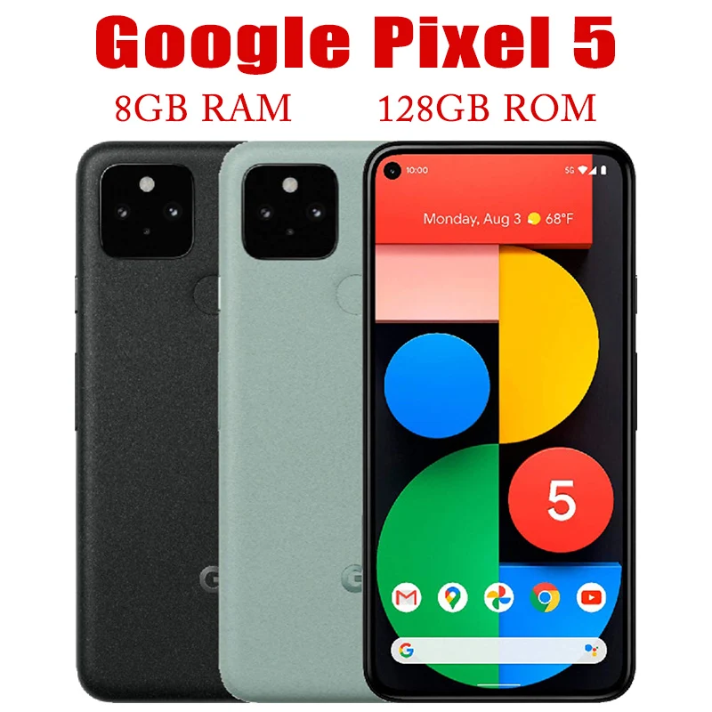 Original Deblocat Google Pixel 5 5G Smartphone 6.0